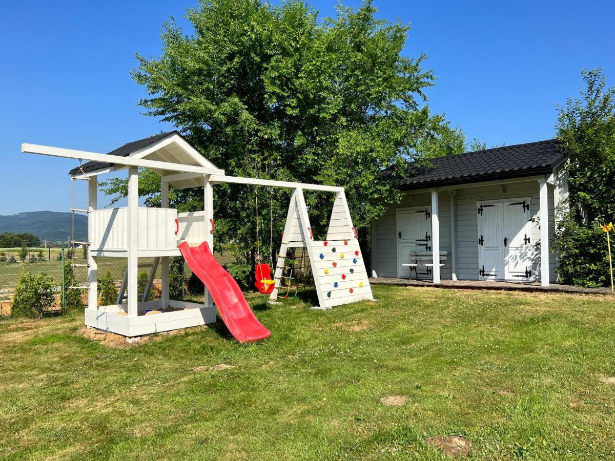 Babiogorska Perelka W Skandynawskim Stylu Z Sauna I Kominkiem Jordanow Extérieur photo
